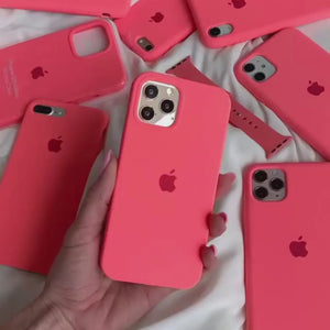 Coque en silicone pour iPhone (agrumes roses) 