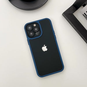 Coque en silicone pour iPhone (bleu) 