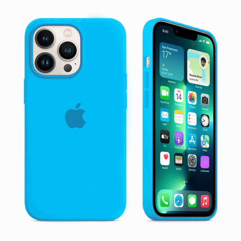 iPhone Silicone Case (BLUE SURFER)