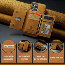 Charger l&#39;image dans la galerie, 2 In 1 Detachable Magnetic Leather Case With Wallet
