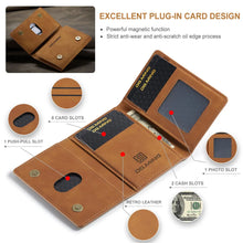 Charger l&#39;image dans la galerie, 2 In 1 Detachable Magnetic Leather Case With Wallet
