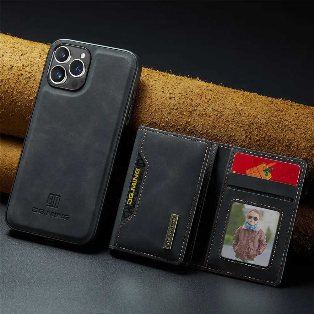 2 In 1 Detachable Magnetic Leather Case With Wallet