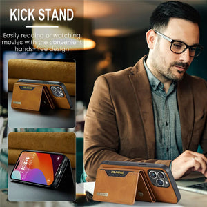 2 In 1 Detachable Magnetic Leather Case With Wallet