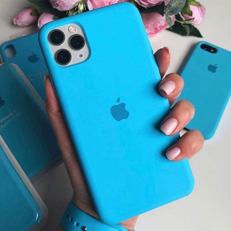 Coque en silicone pour iPhone (SURFEUR BLEU)