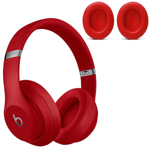 Beats Studio3, Studio 2.0 with cable/Wireless, Over-Ear, Red, Ecological Leather ( 1 Pair Ear Pads )
