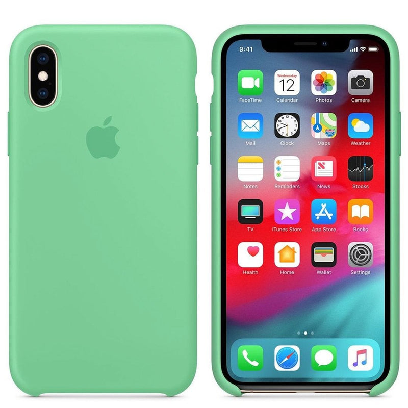 Coque en silicone pour iPhone (MENTHE)