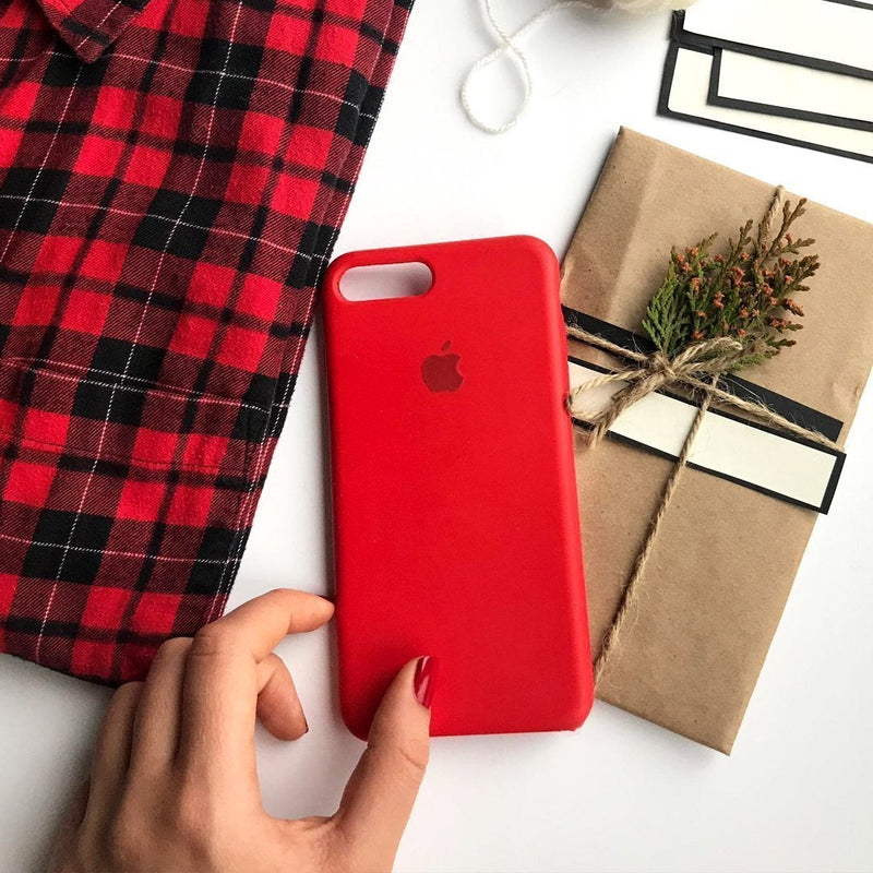 Custodia in silicone per iPhone (ROSSO)