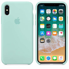 Charger l&#39;image dans la galerie, Coque en silicone pour iPhone (VERT MARINE)
