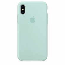 Charger l&#39;image dans la galerie, Coque en silicone pour iPhone (VERT MARINE)
