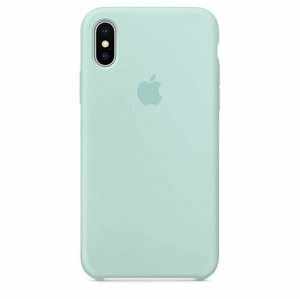 Coque en silicone pour iPhone (VERT MARINE)