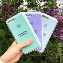 Charger l&#39;image dans la galerie, Coque en silicone pour iPhone (VERT MARINE)
