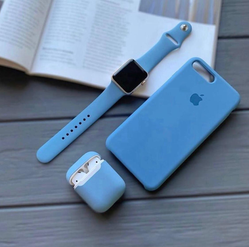 Coque en silicone pour iPhone (SURFEUR BLEU)