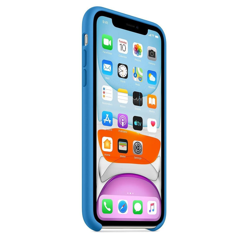 Coque en silicone pour iPhone (SURFEUR BLEU)