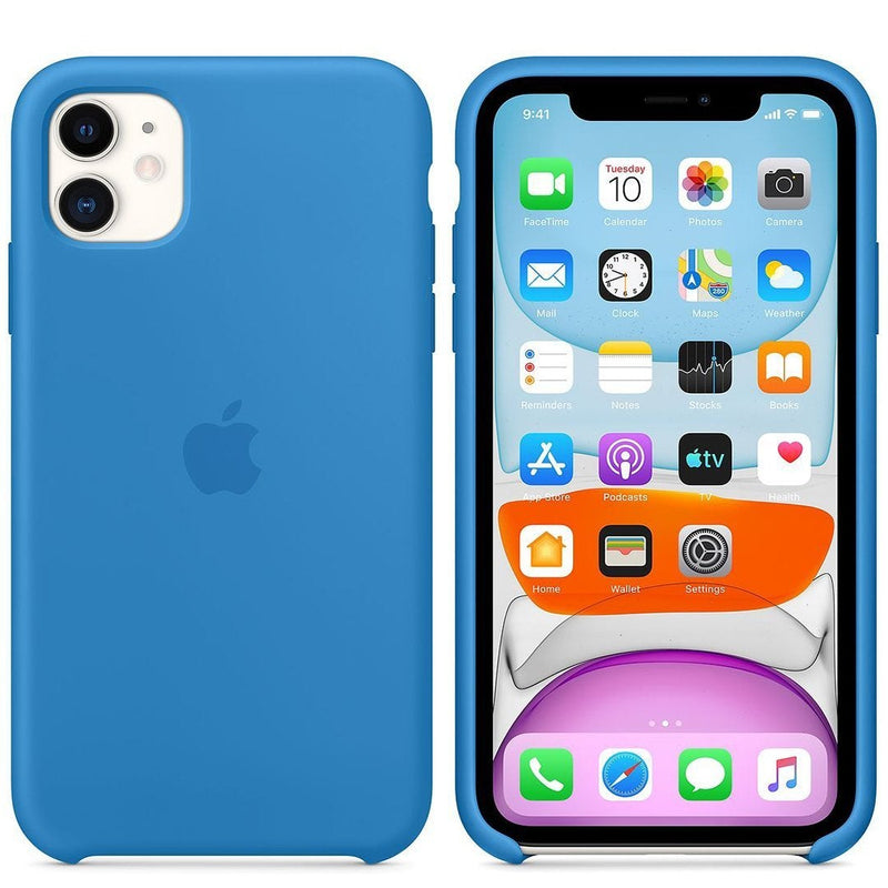 Coque en silicone pour iPhone (SURFEUR BLEU)