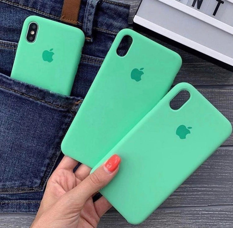 Coque en silicone pour iPhone (MENTHE)