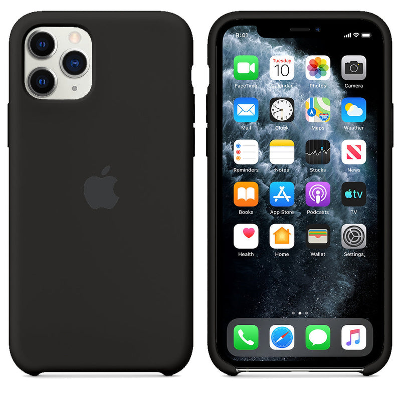 Custodia in silicone per iPhone (NERO)